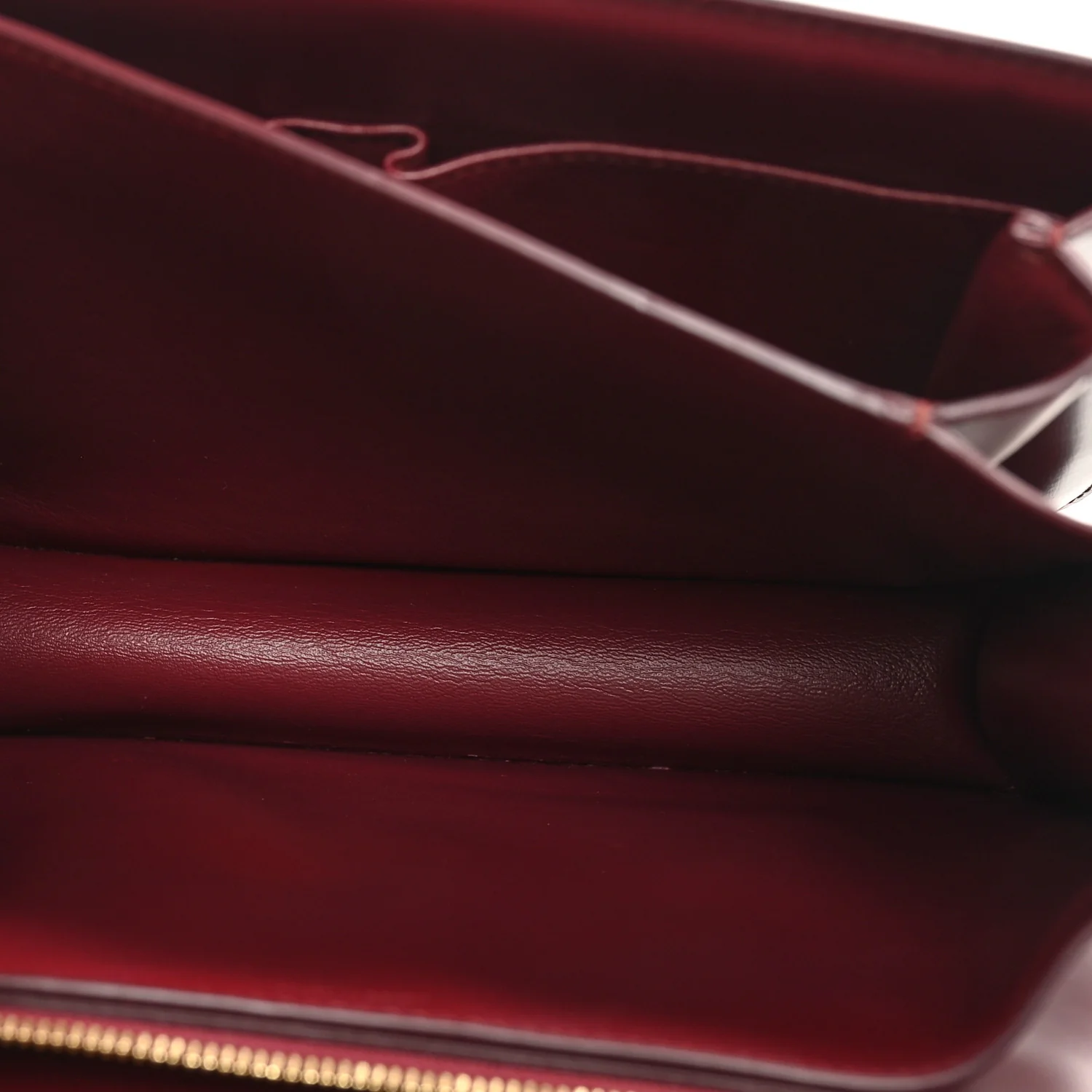 Box Calfskin Medium Classic Box Flap Bag Burgundy - Top Club
