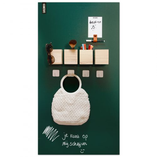 Magneetbord mat - krijtbord mosgroen 60x140 cm