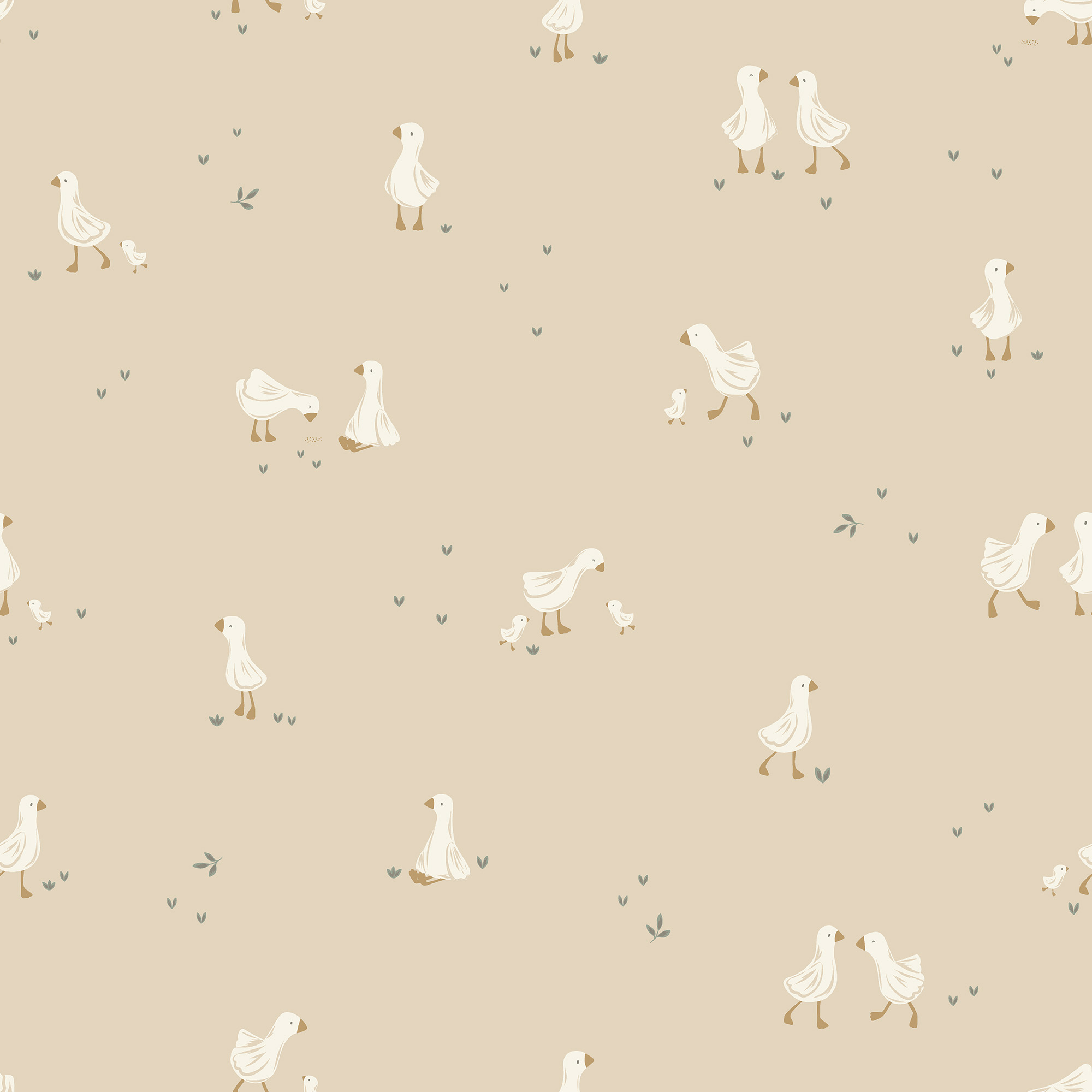 Vliesbehang Little Goose