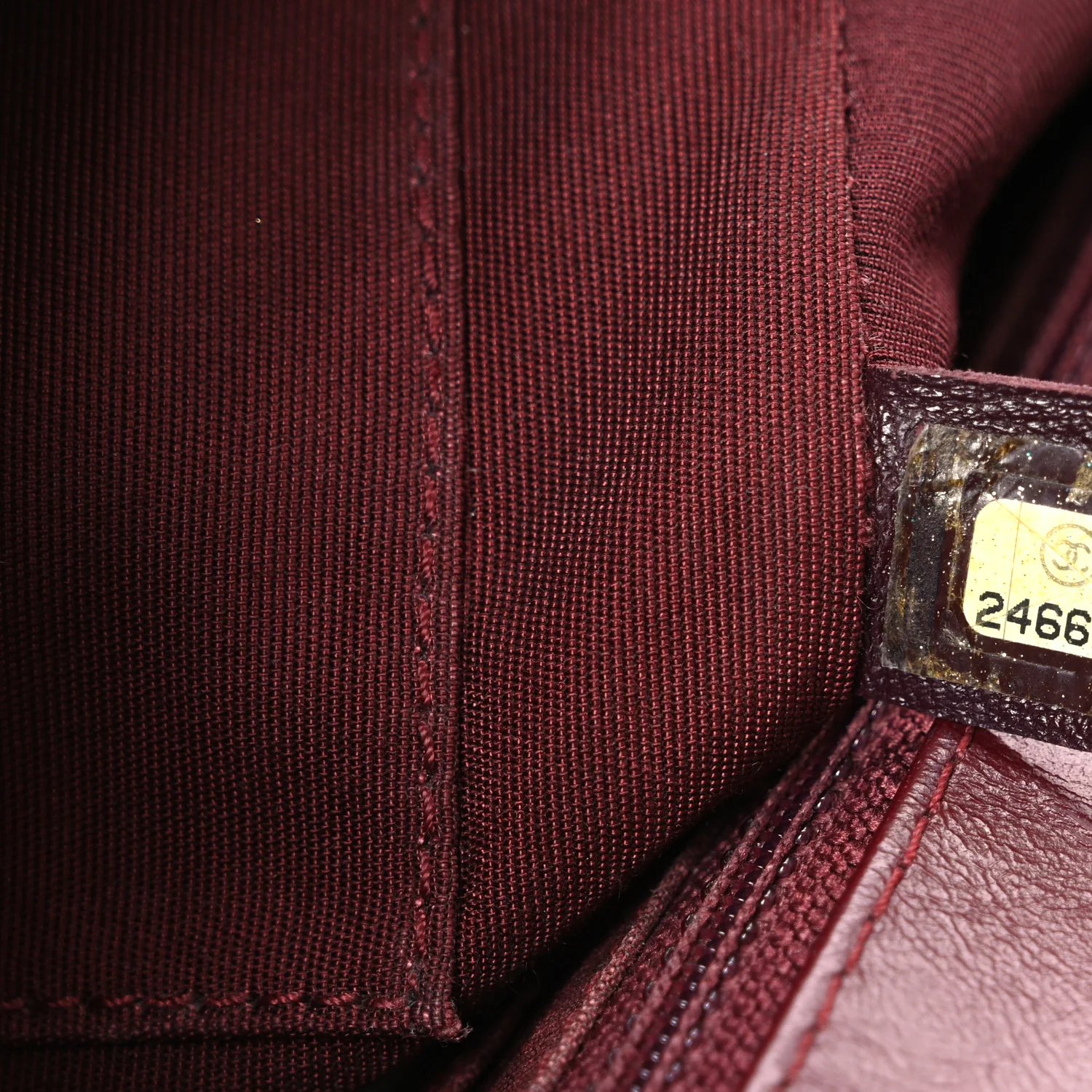 Calfskin Chevron Quilted Top Handle Flap Red - Top Club