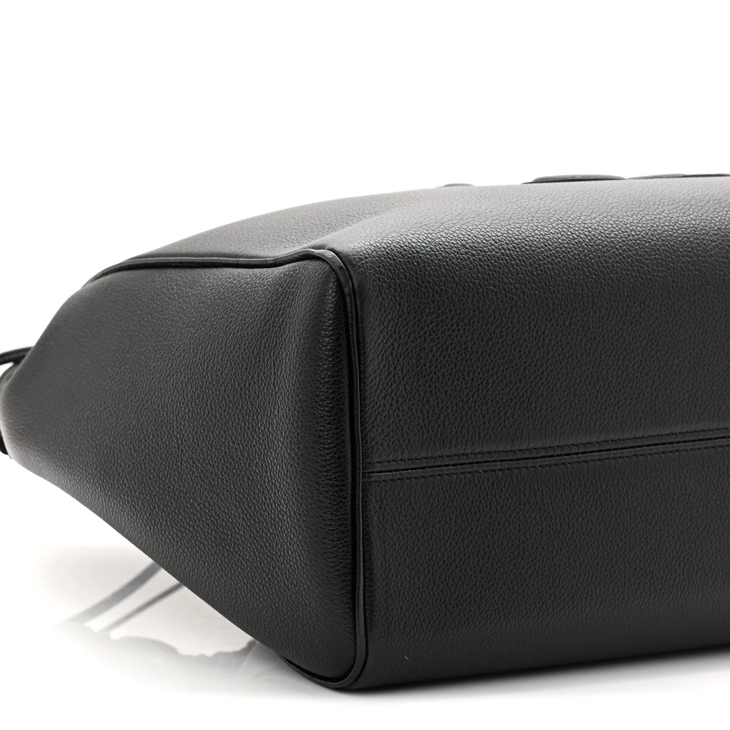 Calfskin Cuir Triomphe Cabas Drawstring Black - Top Club