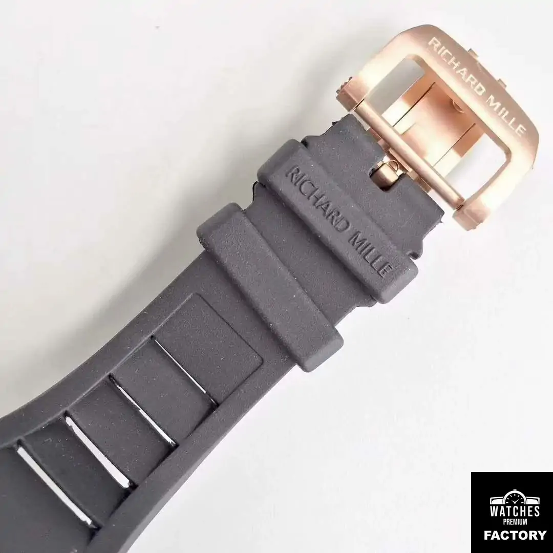 Richard Mille RM001 Rose Gold Tourbillon JB Factory Black Dial