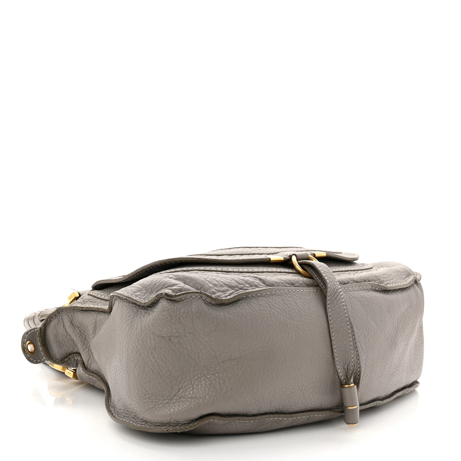 Calfskin Medium Marcie Satchel Cashmere Grey - Top Club
