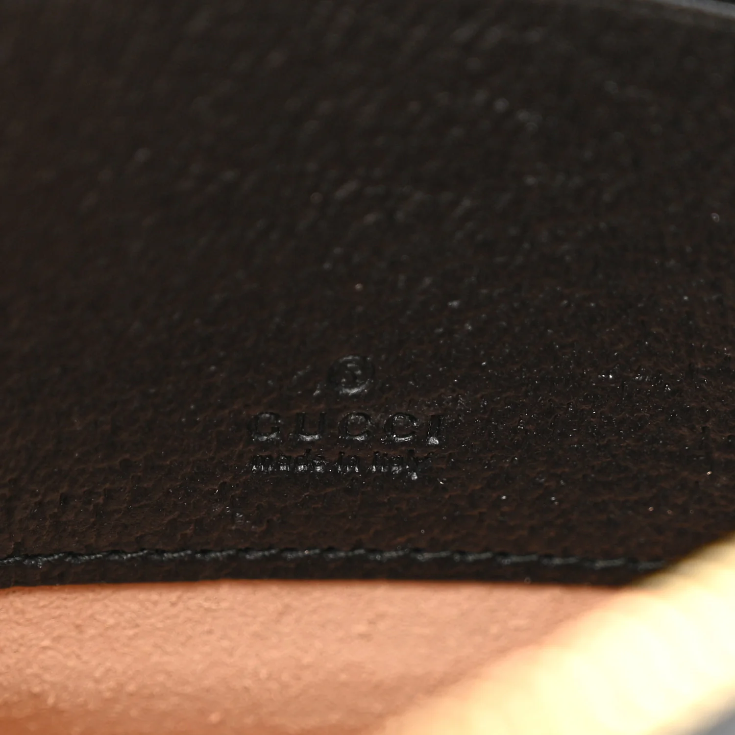Grained Calfskin Web Mini Ophidia Round Shoulder Bag Black - Top Club