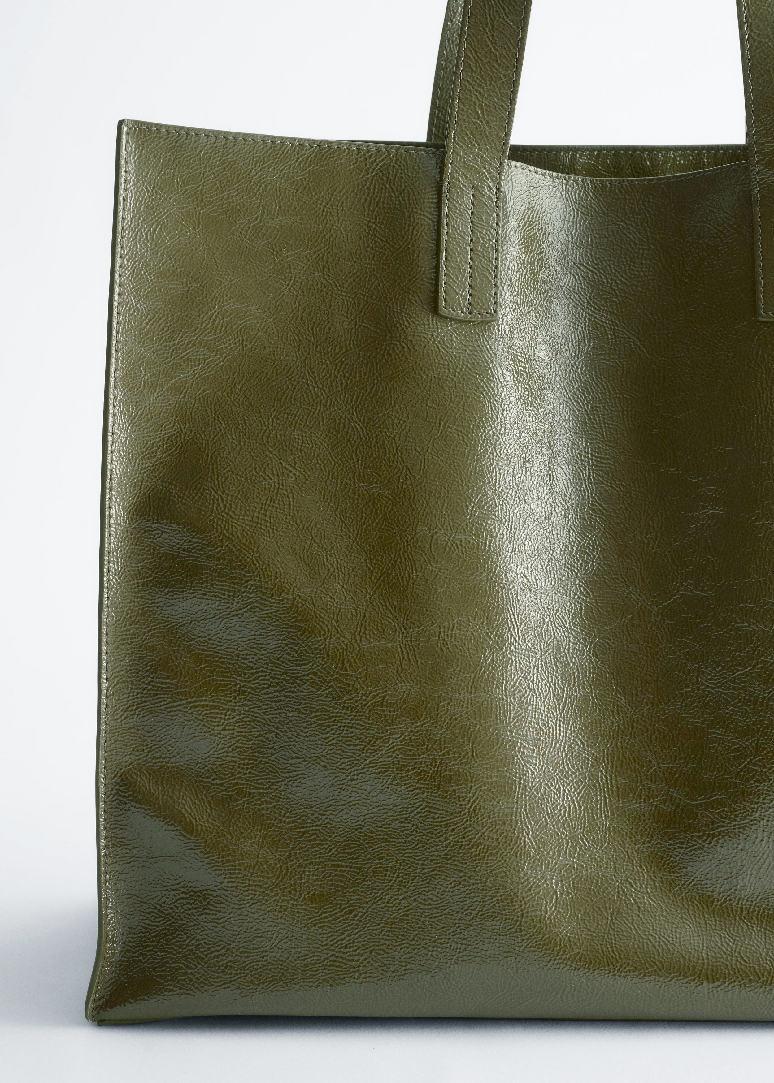 & Other Stories LEATHER TOTE BAG