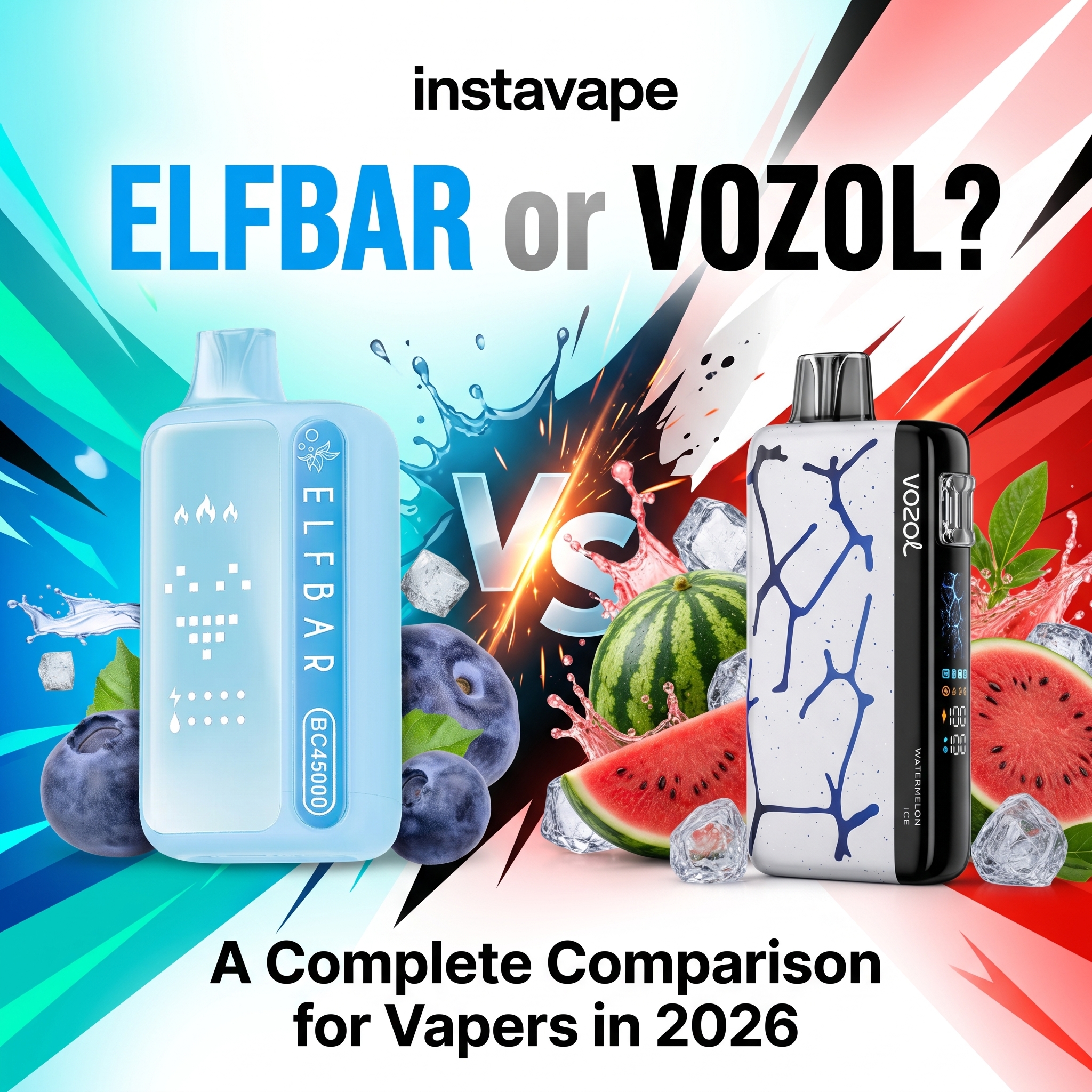 ELFBAR ou VOZOL? Comparação completa para quem vaporiza em 2026