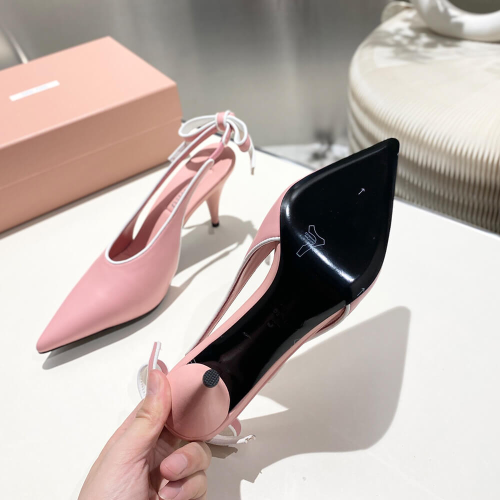 MiuMiu Nappa leather slingback pumps - Top Club