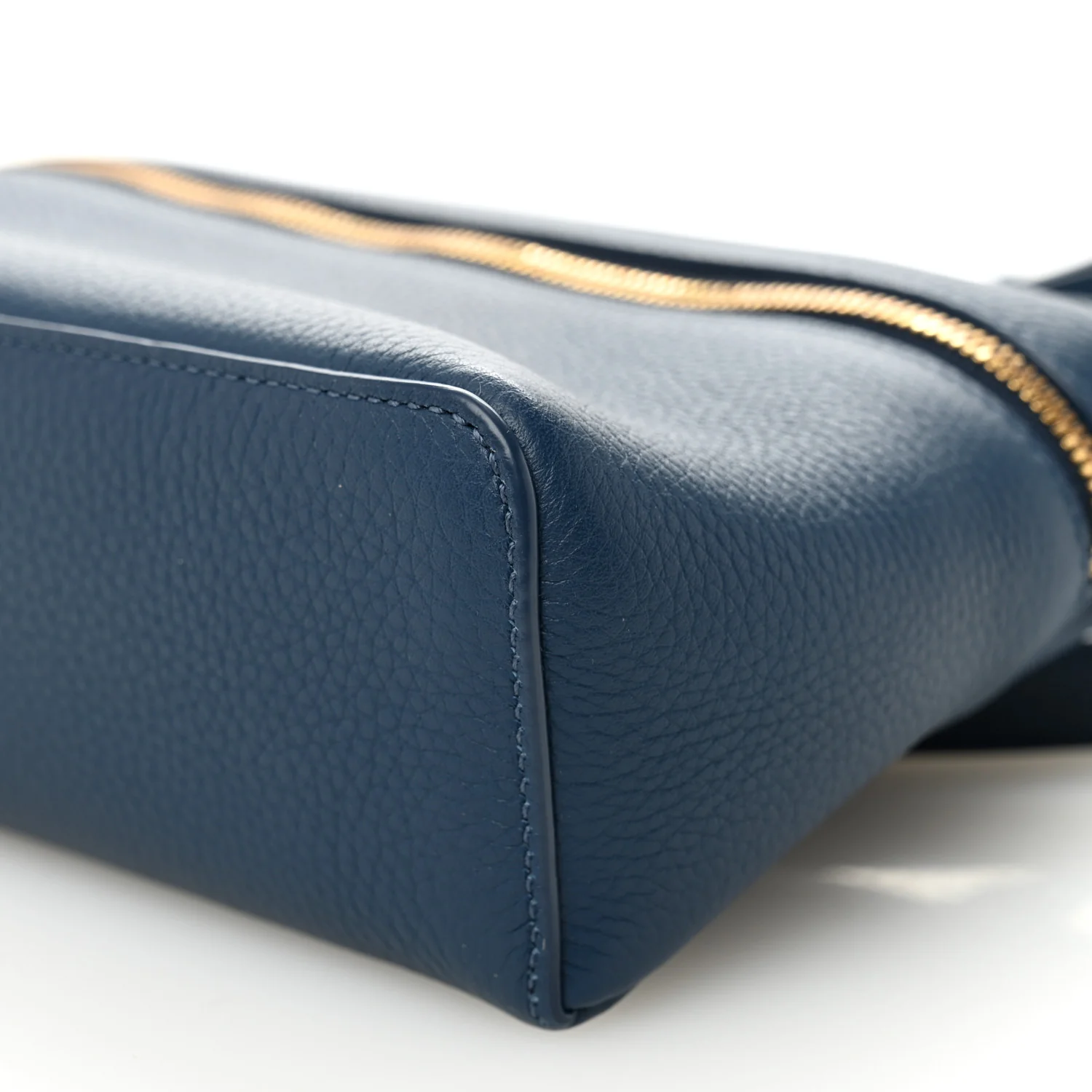 Grained Calfskin L19 Extra Pocket Pouch Navy Blue - Top Club