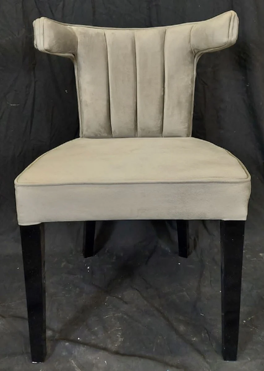 Luxury dining room chair gray / black - Elegant luxury kitchen chair - Dining room furniture - Kitchen furniture - Luxury furniture - Luxury furnishings