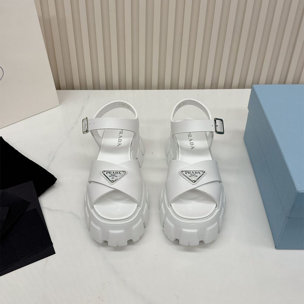 PRADA Monolith rubber sandals - Top Club