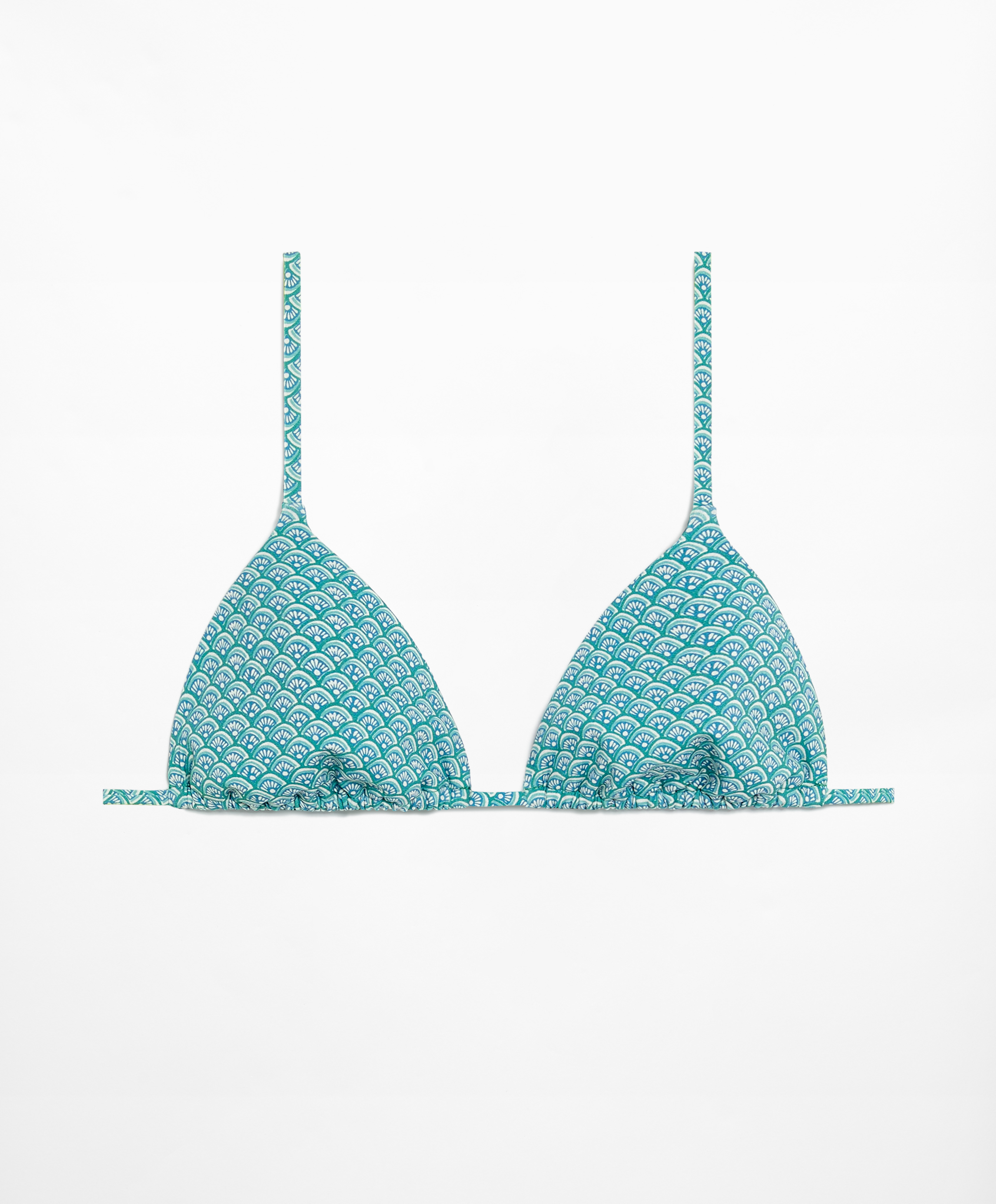 OYSHO Motif print triangle bikini top