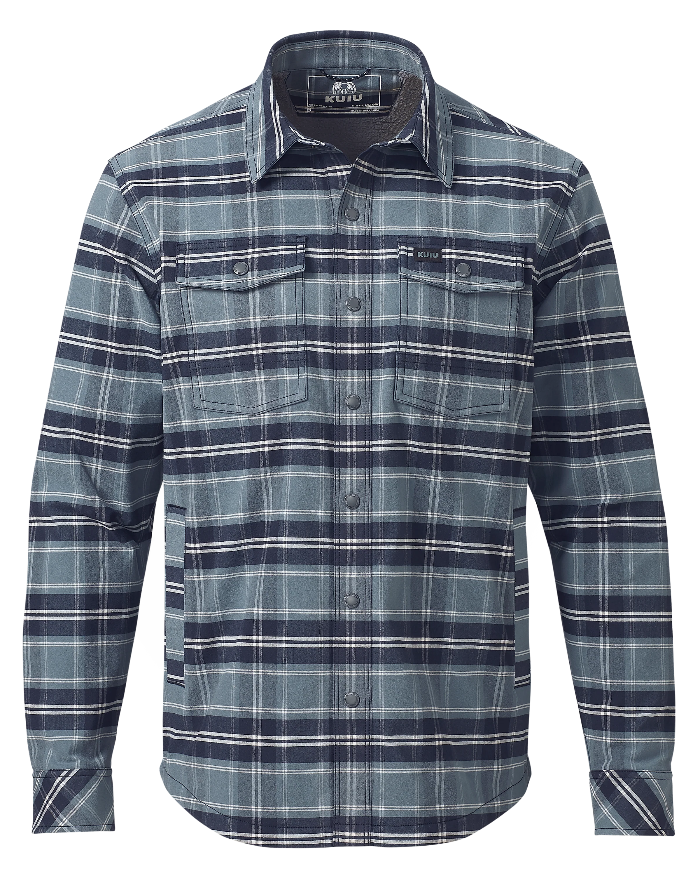 Field Flannel Fleece Shirt Jacket | Steel Blue Framework
