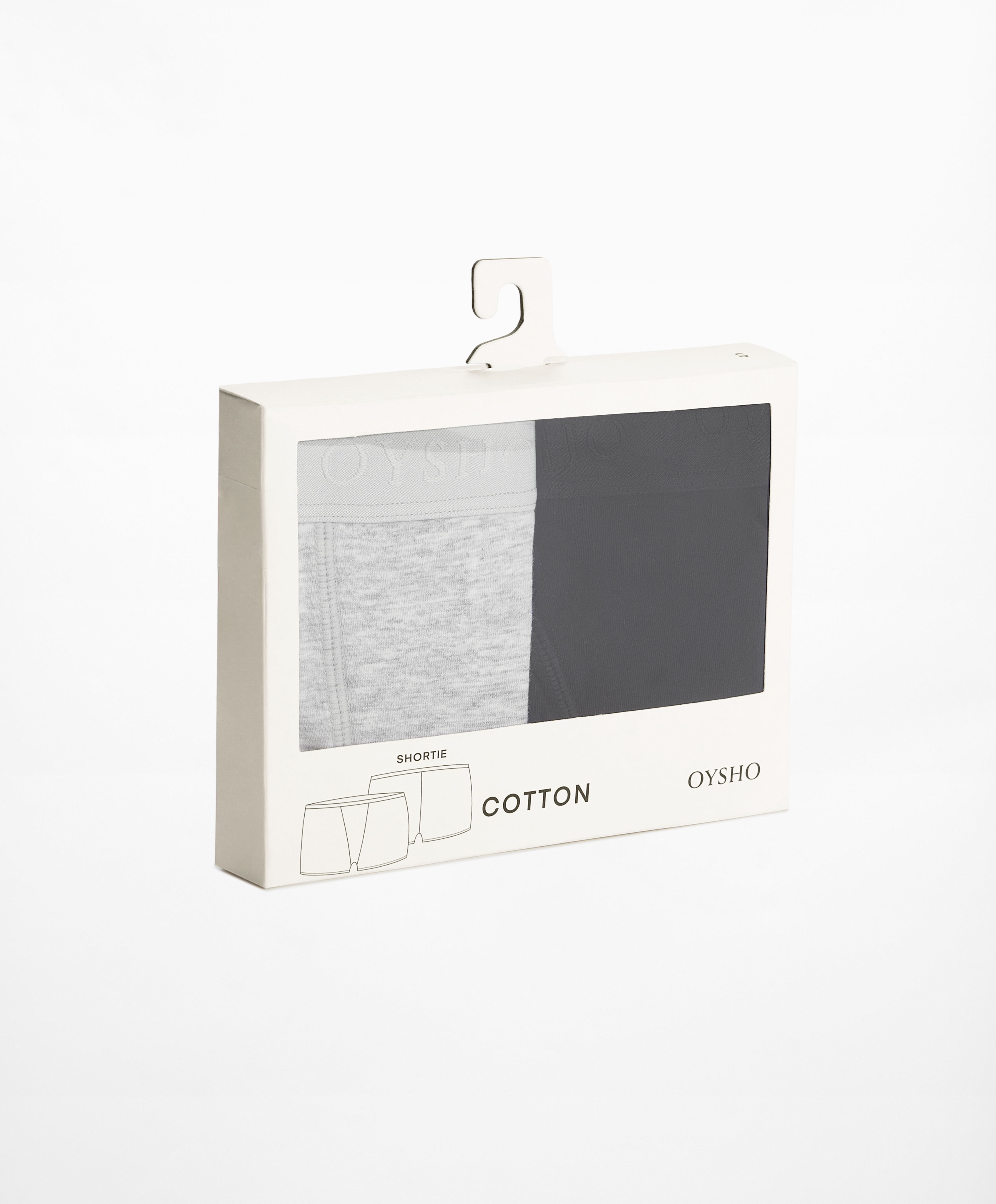 OYSHO 2 cotton blend boxers with logo