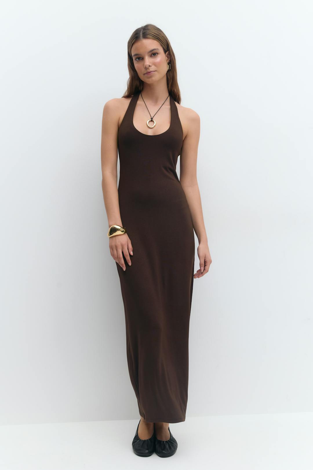 Gina Tricot halterneck midaxi dress