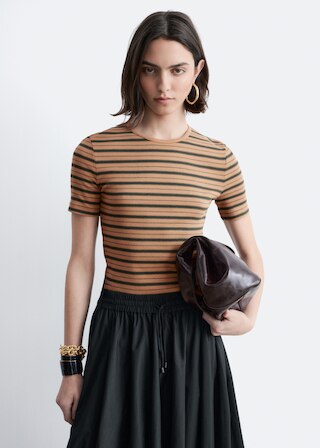 & Other Stories RIBBED T-SHIRT