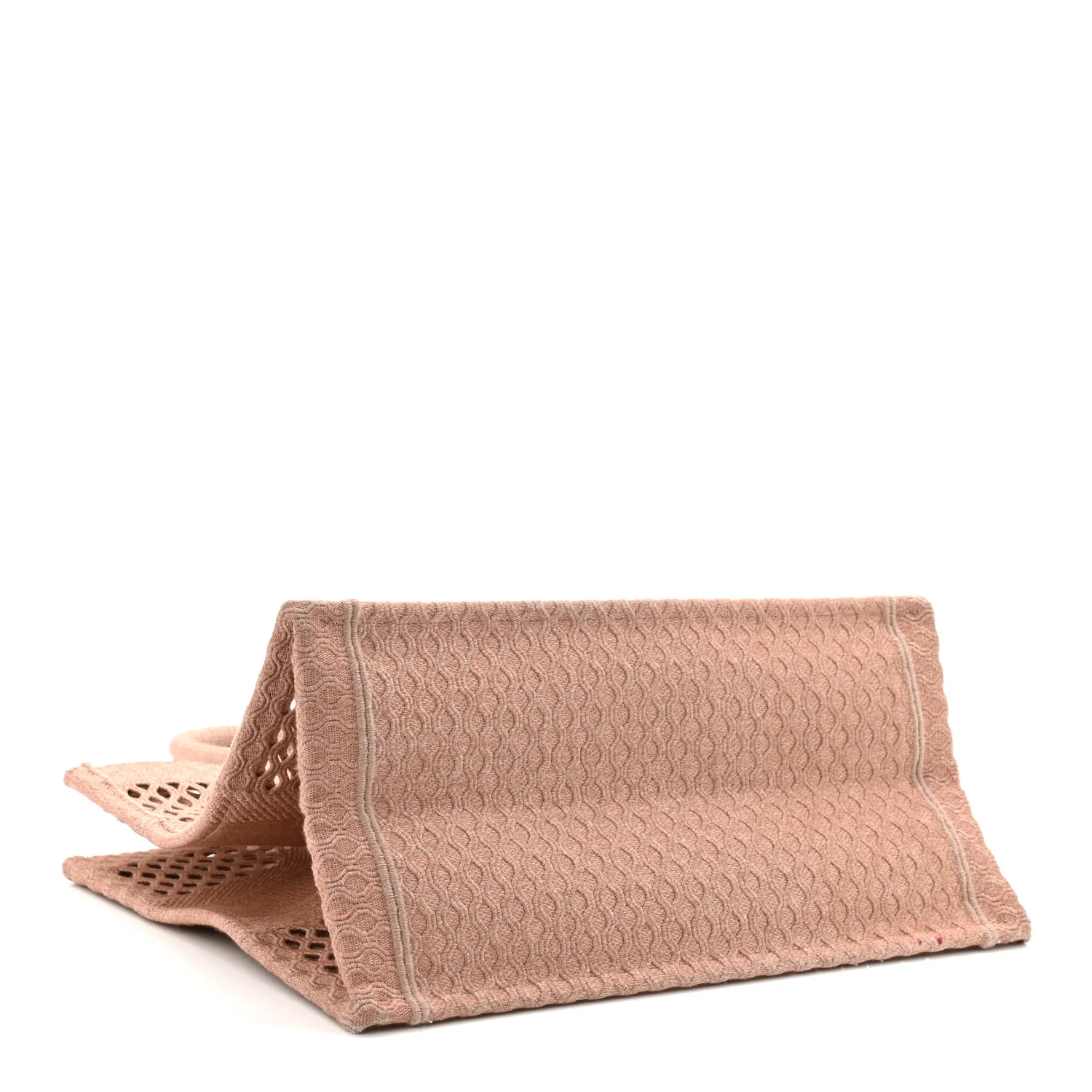 Mesh Embroidered Medium Book Tote Clay - Top Club