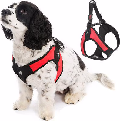 Gooby Escape Free Easy Fit Dog Harness-Red
