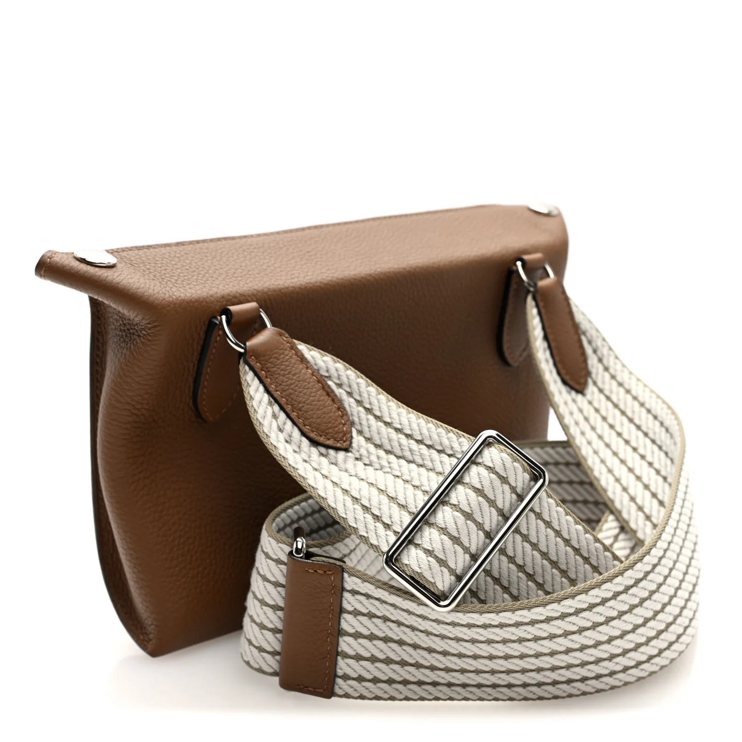 Togo Sangle Cordage Videpoches Alezan Beige Marfa Gris Pale - Top Club