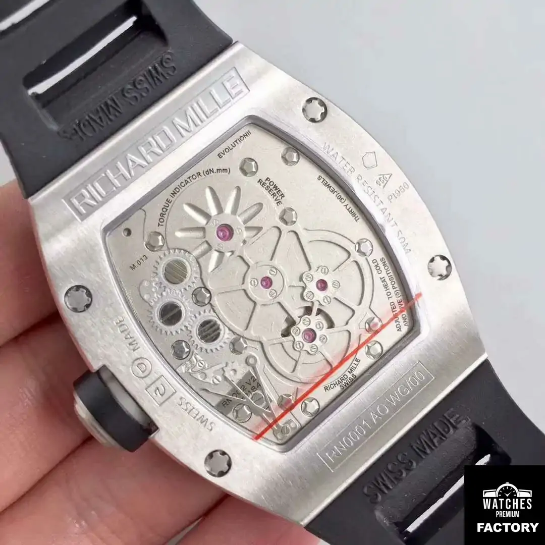 Richard Mille RM001 Tourbillon JB Factory Black Dial