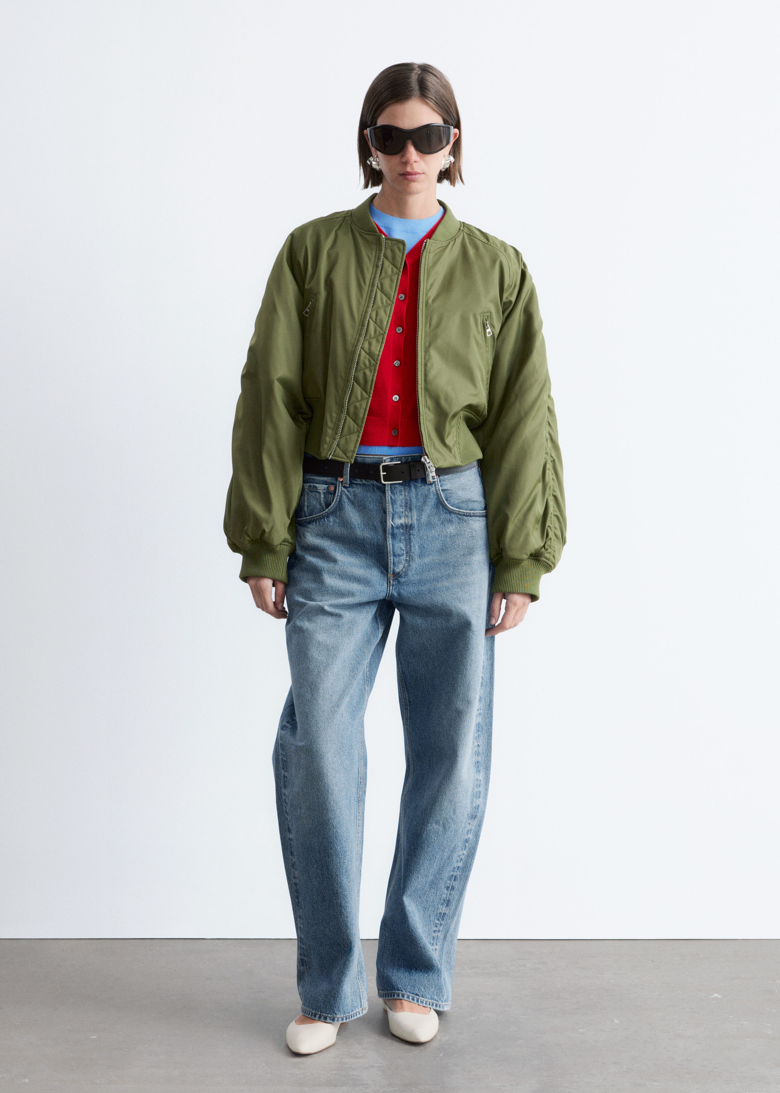 & Other Stories CROPPED BOMBER JACKET