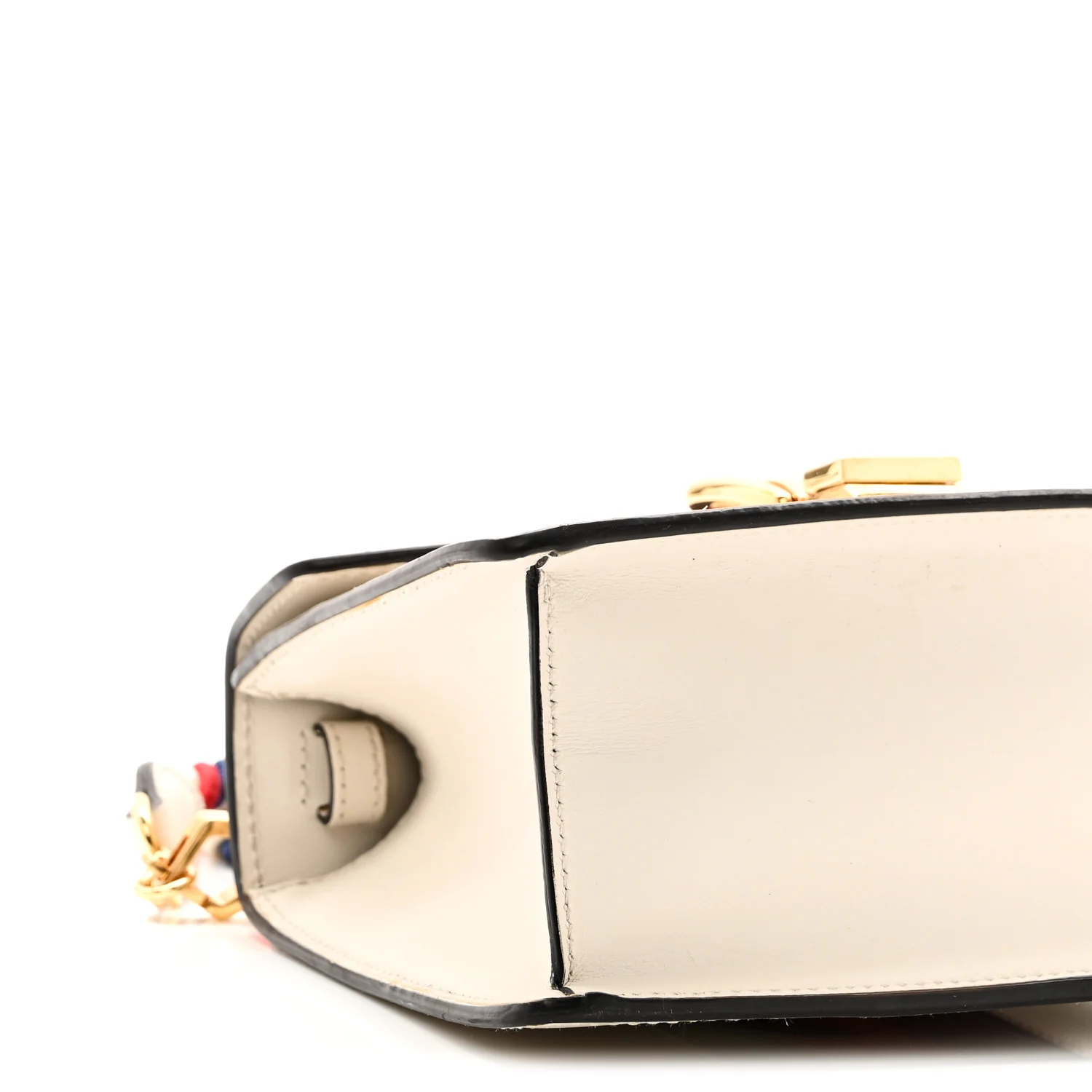 Calfskin Mini Sylvie Top Handle Bag White - Top Club