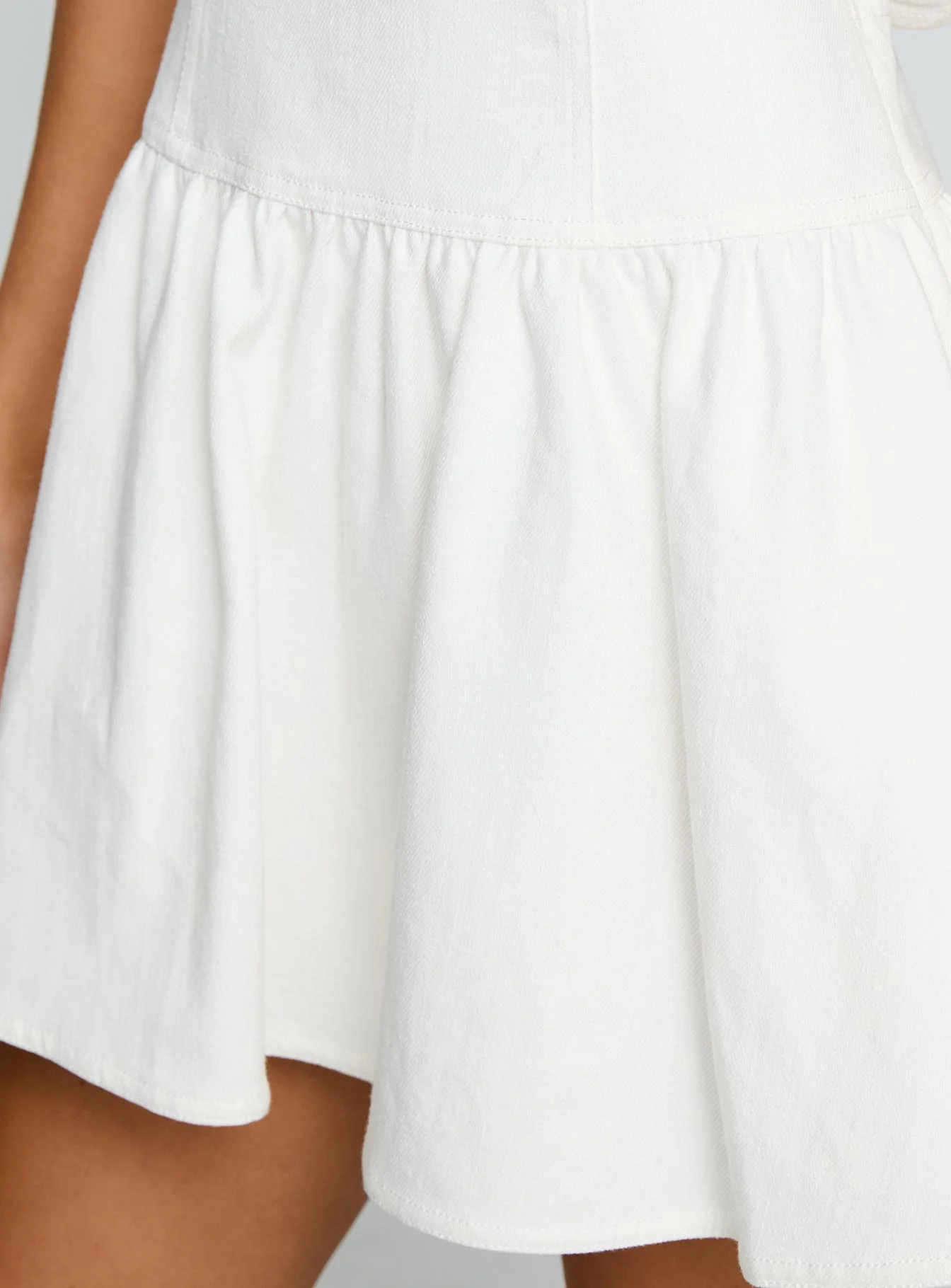 Faela Tie Back Mini Dress White