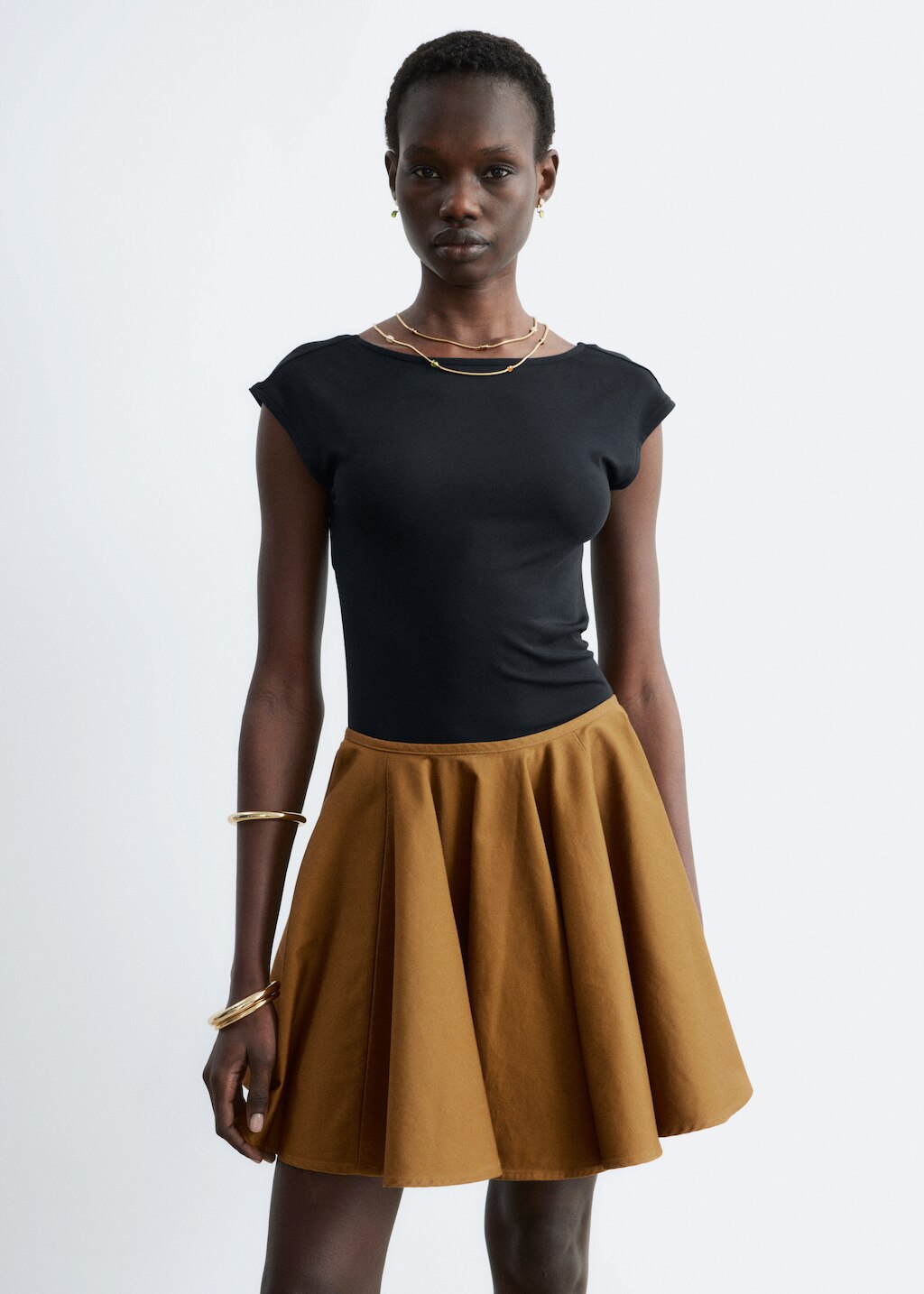 & Other Stories FITTED OPEN-BACK T-SHIRT