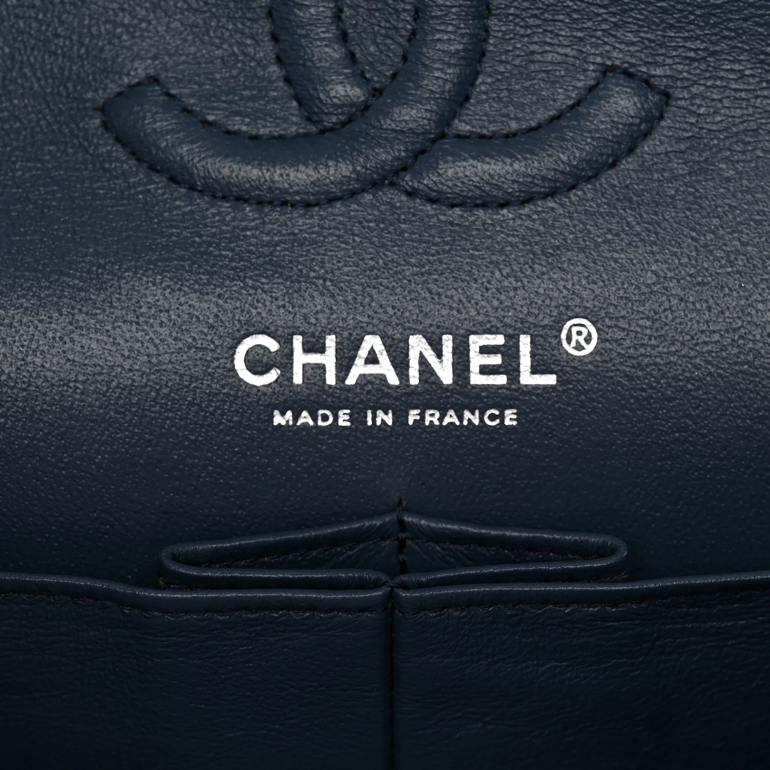 Caviar Quilted Small Double Flap Blue - Top Club