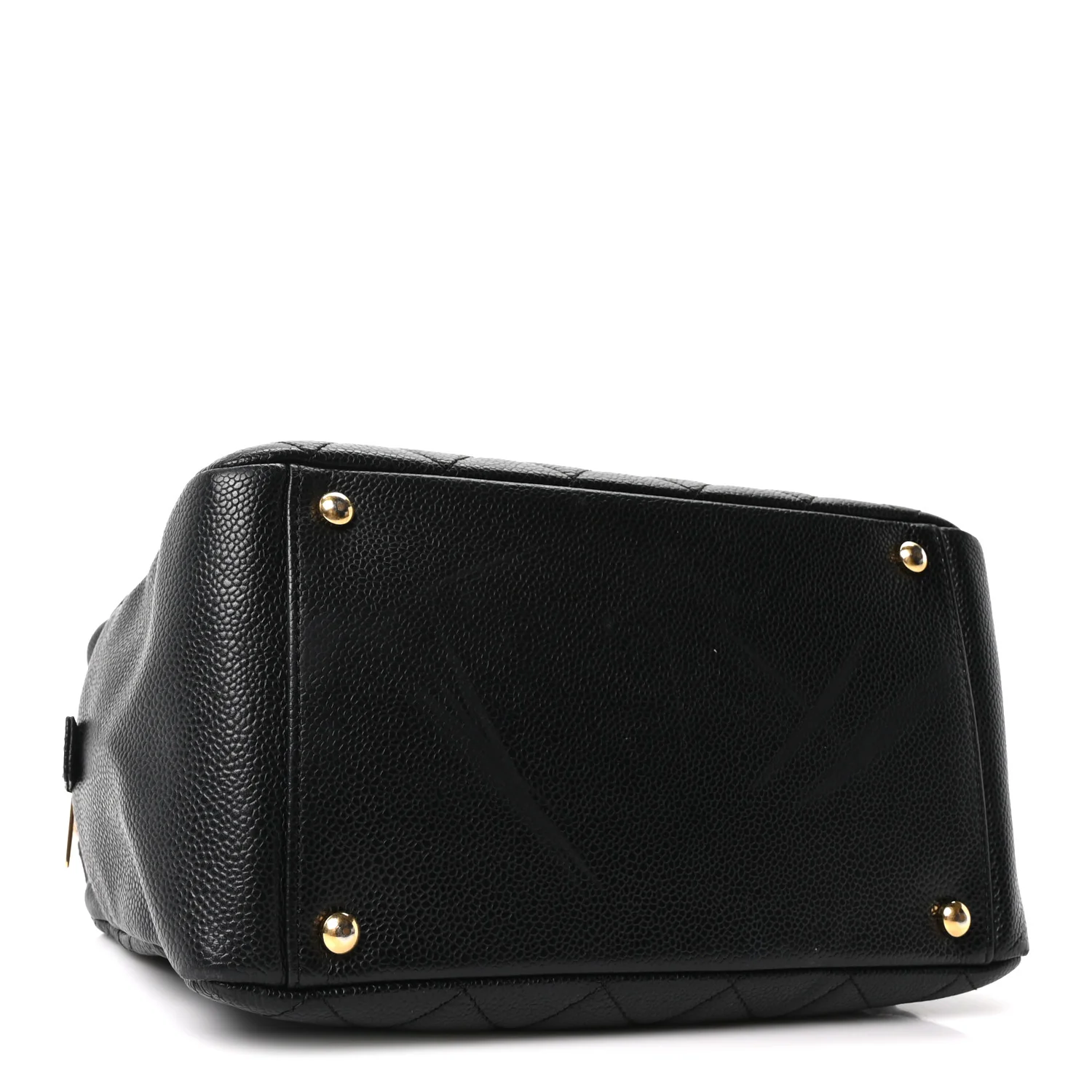 Caviar Quilted Petit Timeless Tote PTT Black - Top Club