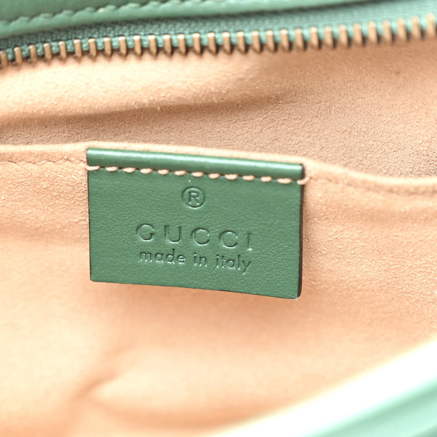 Calfskin Matelasse Small GG Marmont Chain Shoulder Bag Emerald Green - Top Club