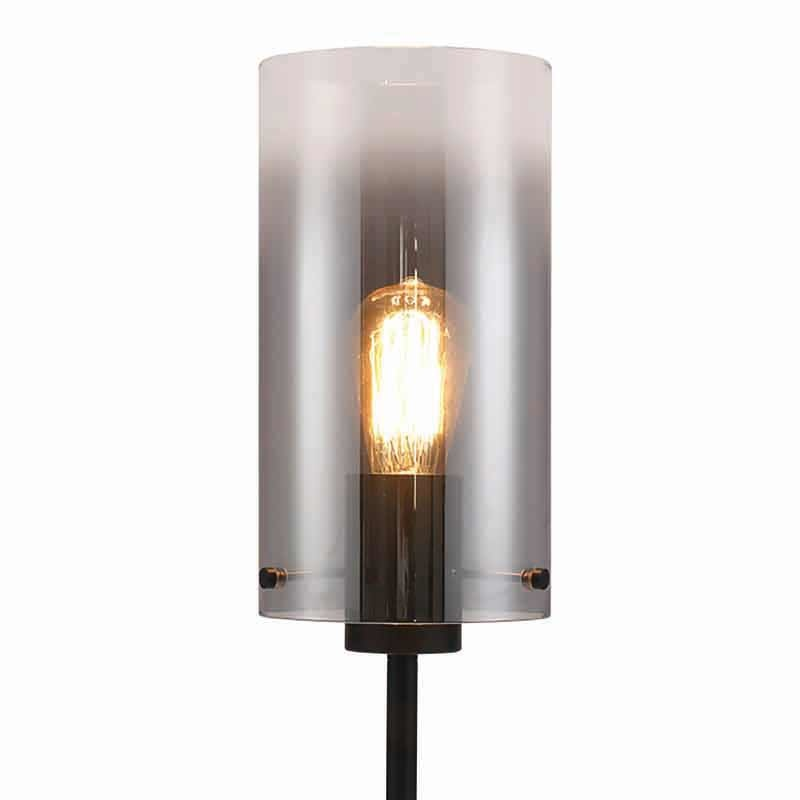 Vloerlamp Guus rookglas 1-lichts – Zwart Guus Vloerlamp Rookglas 1-lichts – Zwart #1