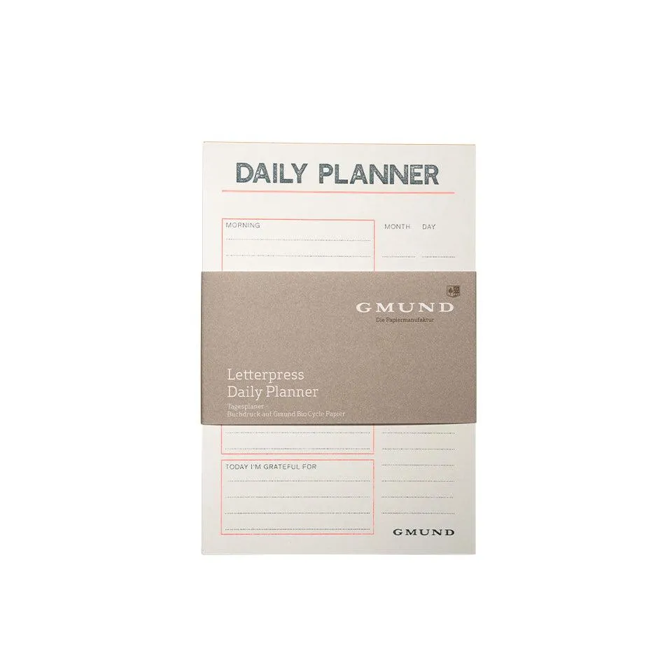 Gmund Letterpress Daily Planner