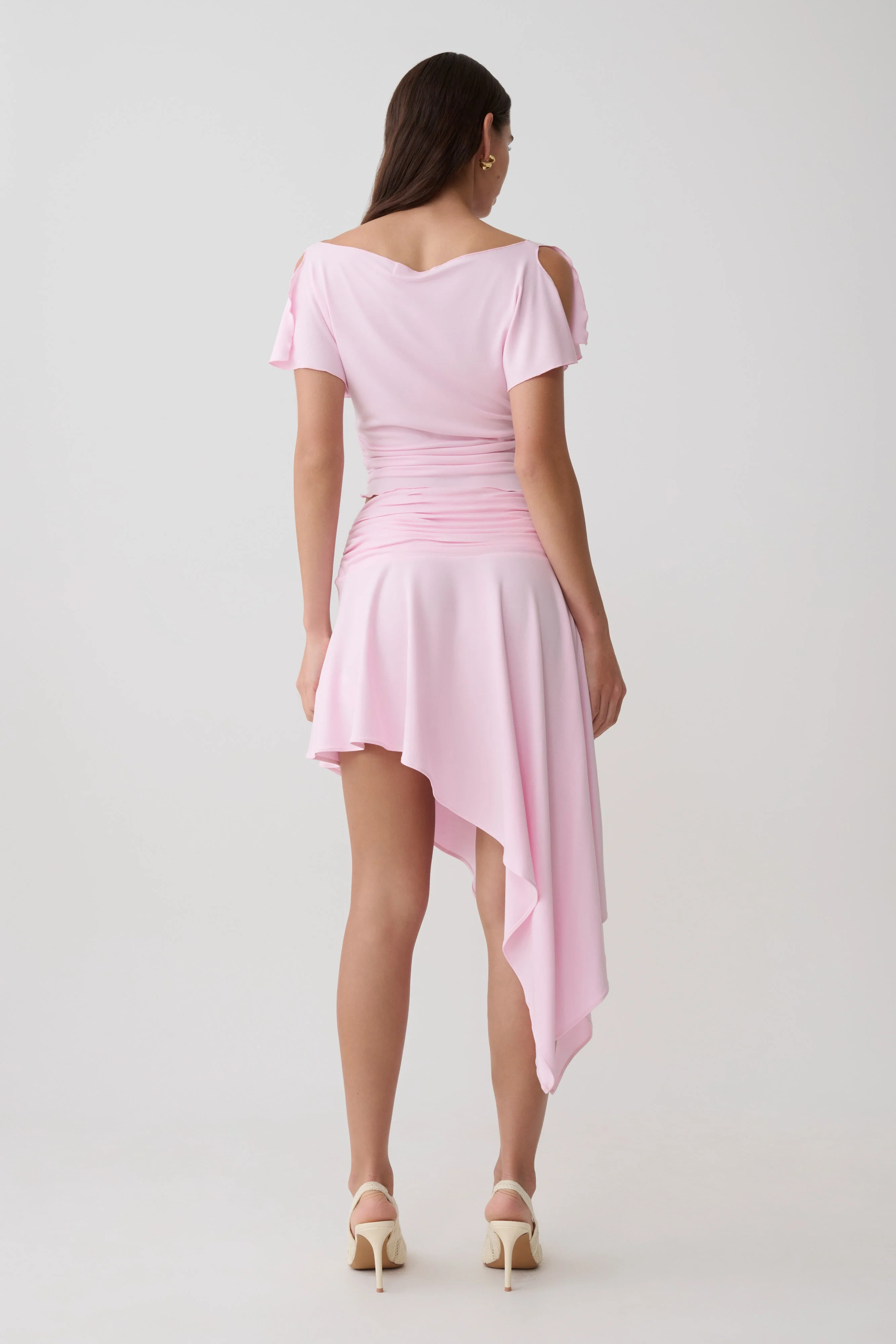 Talise Modal Hankie Midi Skirt - Ballet Pink