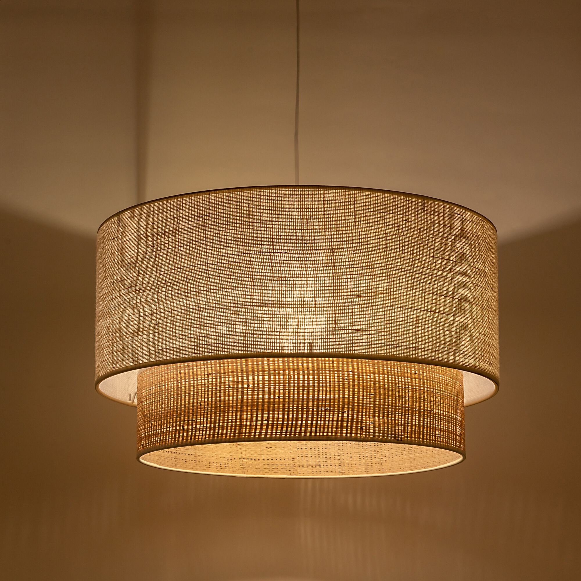 MARKO - Abat-jour cylindrique en jute D50cm - naturel