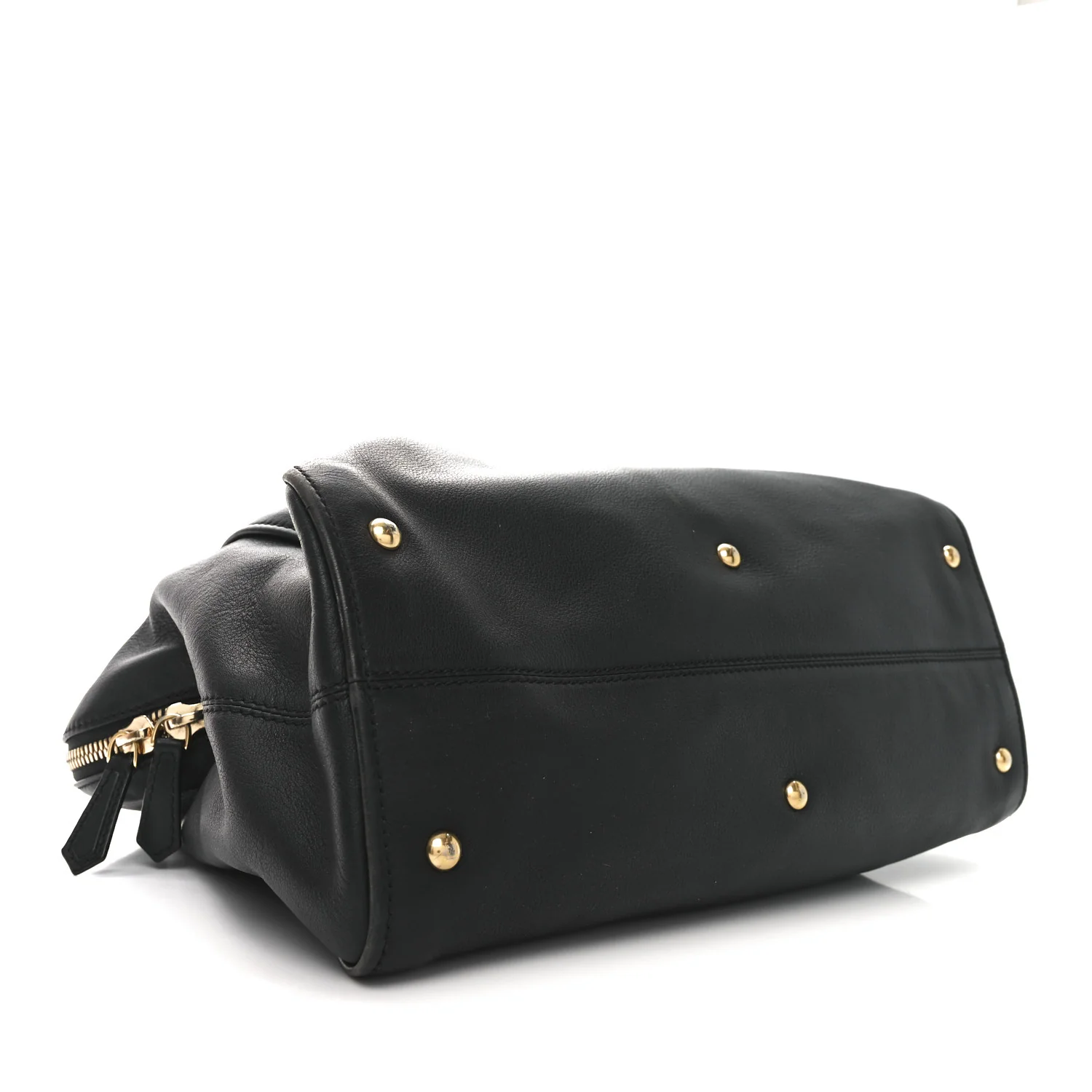 Vitello Dolce Marmol Large Chameleon Tote Black - Top Club