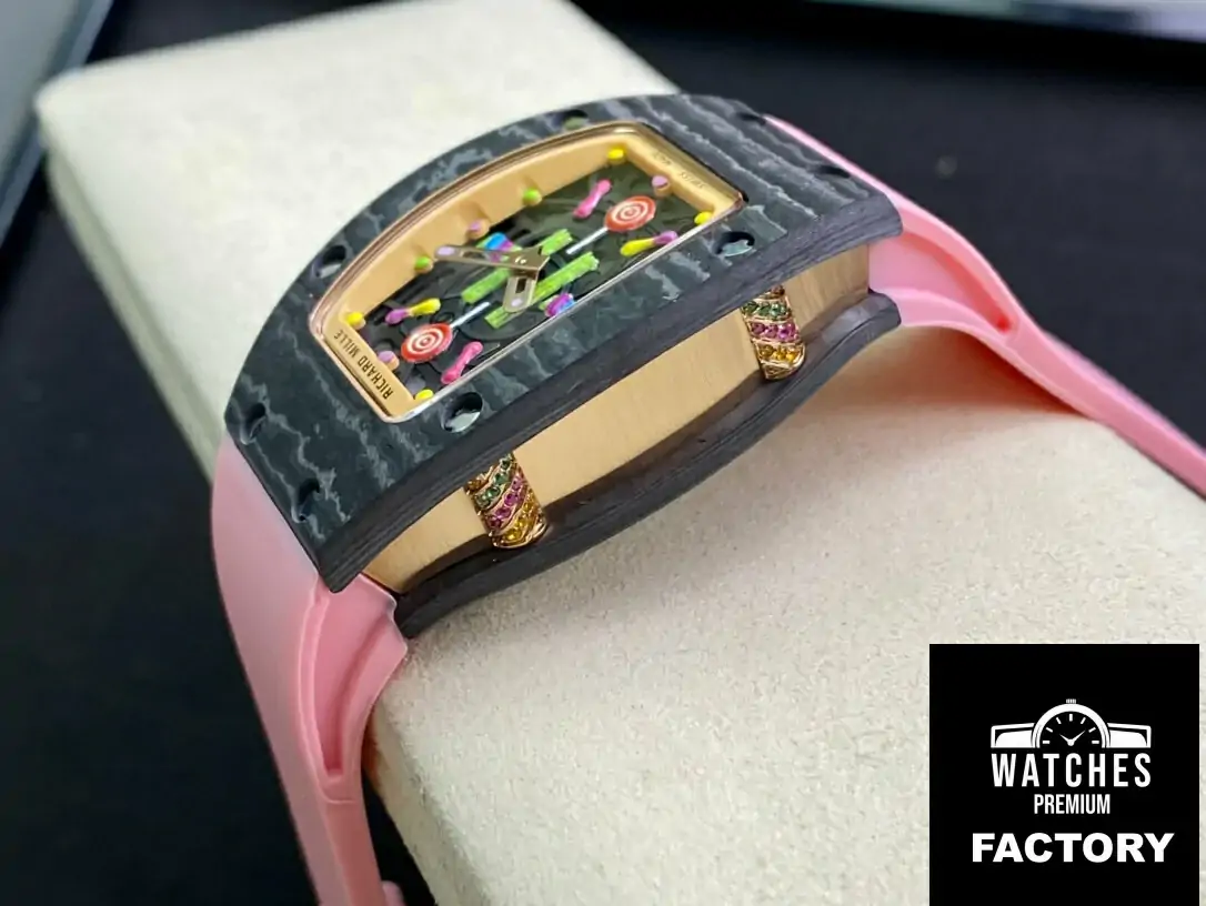 Richard Mille RM-07 Bon Bon RM Factory Pink Rubber Strap