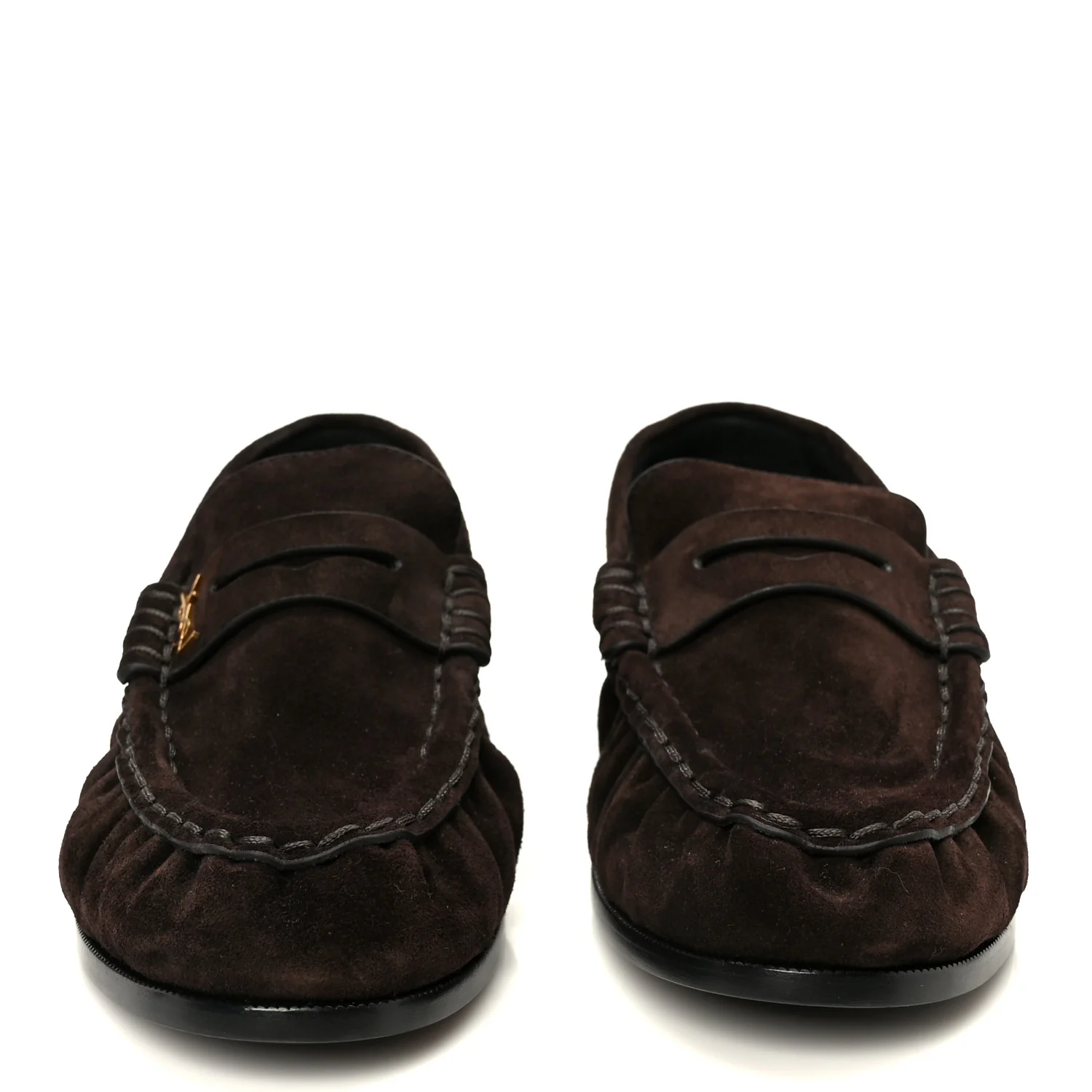 Suede Le Loafer 15 Penny Slippers 37 Dark Chocolate - Top Club