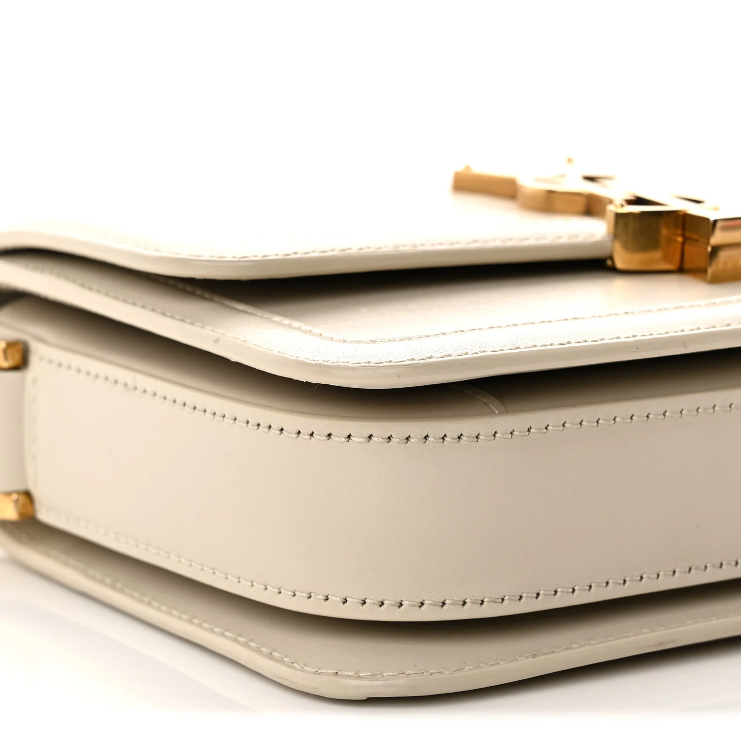 Smooth Calfskin Small Solferino Satchel Ivory - Top Club
