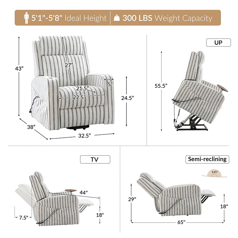 Vernon Farmhouse Charm Power Recliner