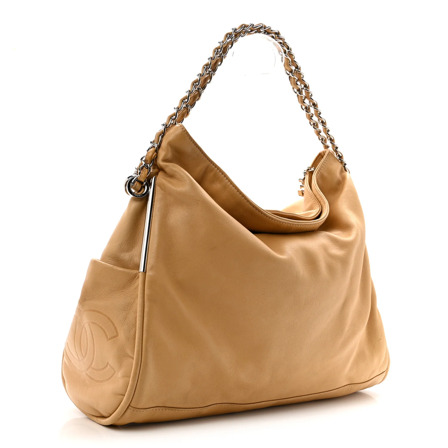 Lambskin Large Ultimate Soft Tote Beige - Top Club