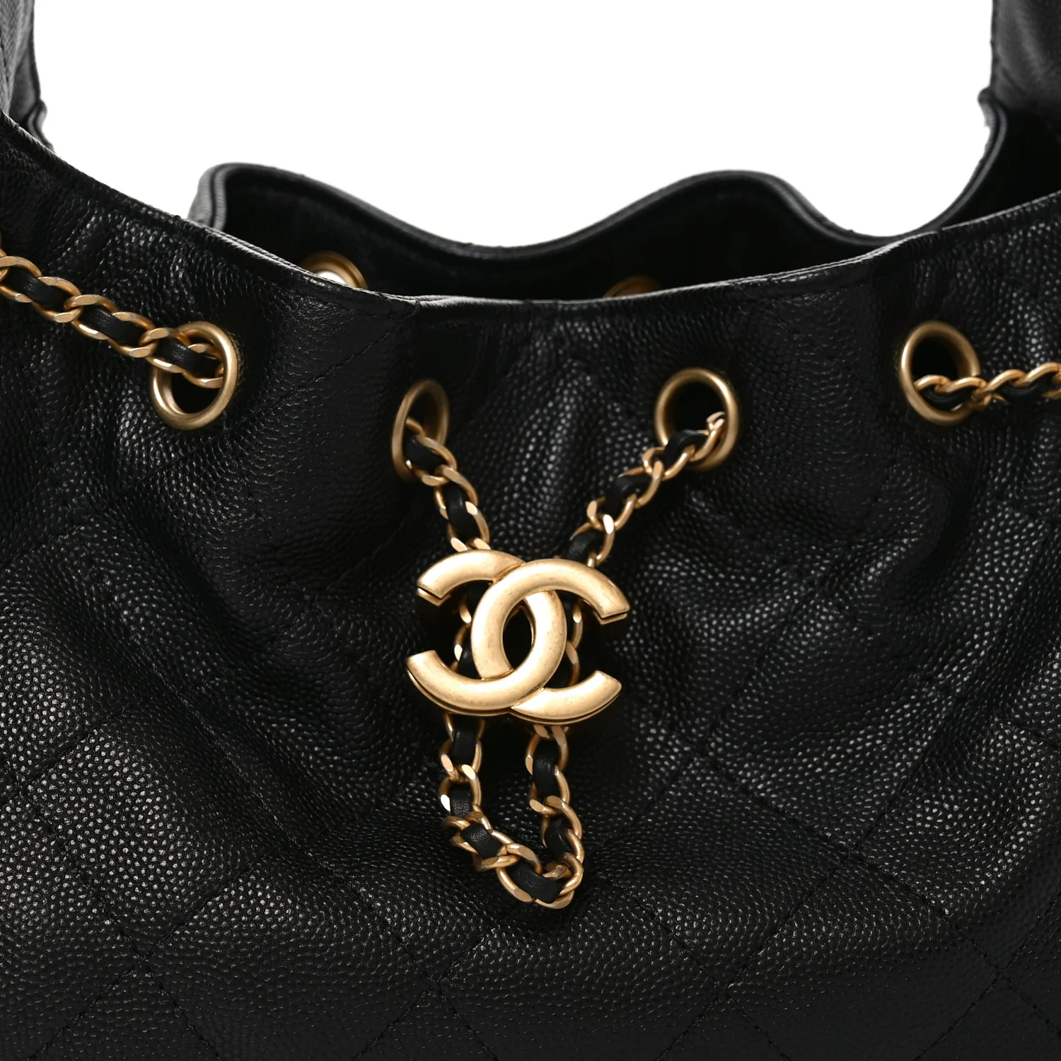 Caviar Quilted Mini Chanel 25 Handbag Black - Top Club