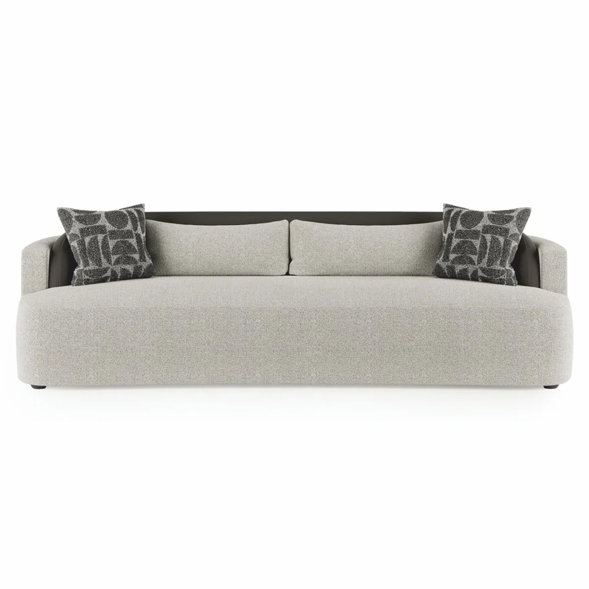 Luxury Sofa Gray / Black 250 cm - Hotel & Living Room Furniture