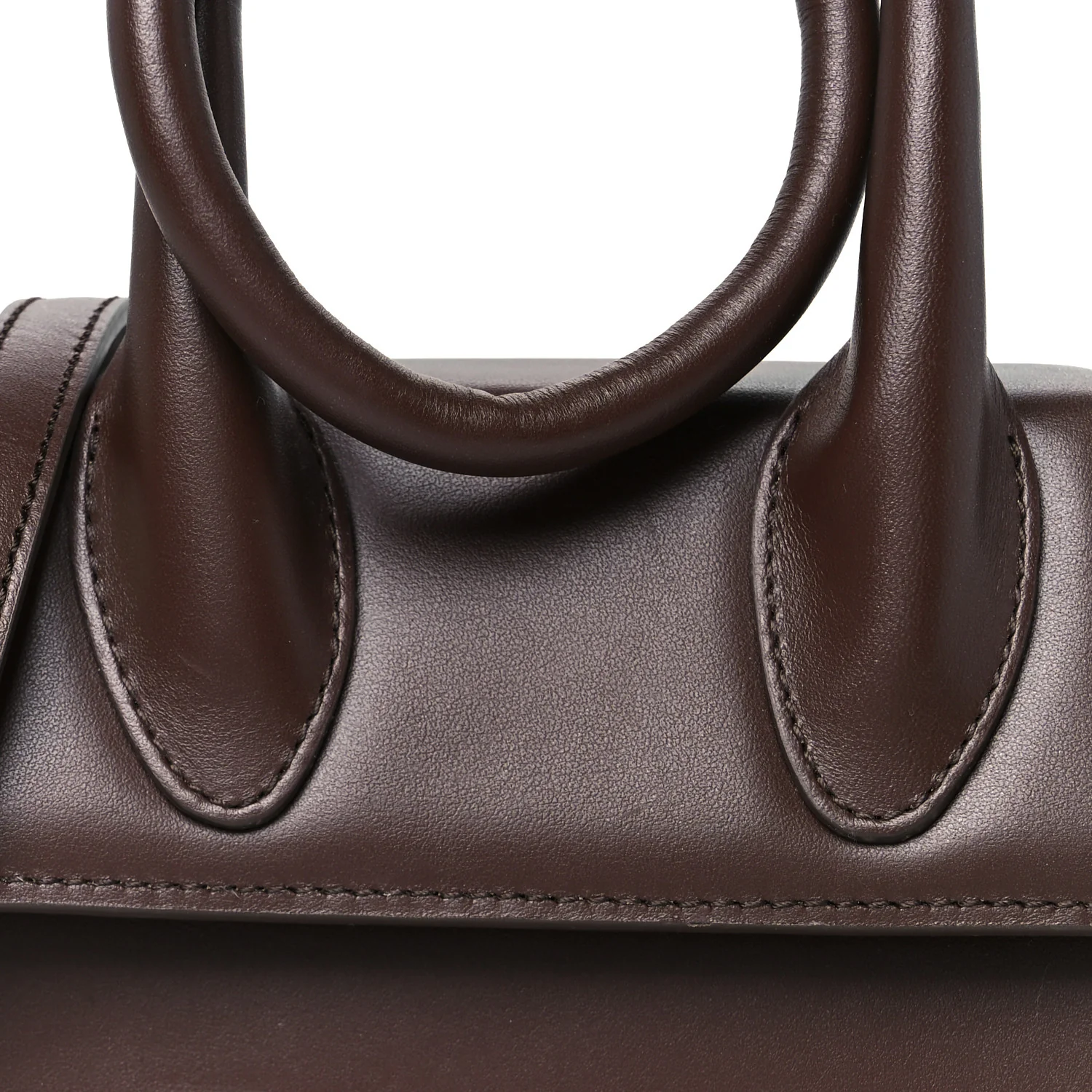 Smooth Calfskin Le Chiquito Noeud Dark Brown - Top Club