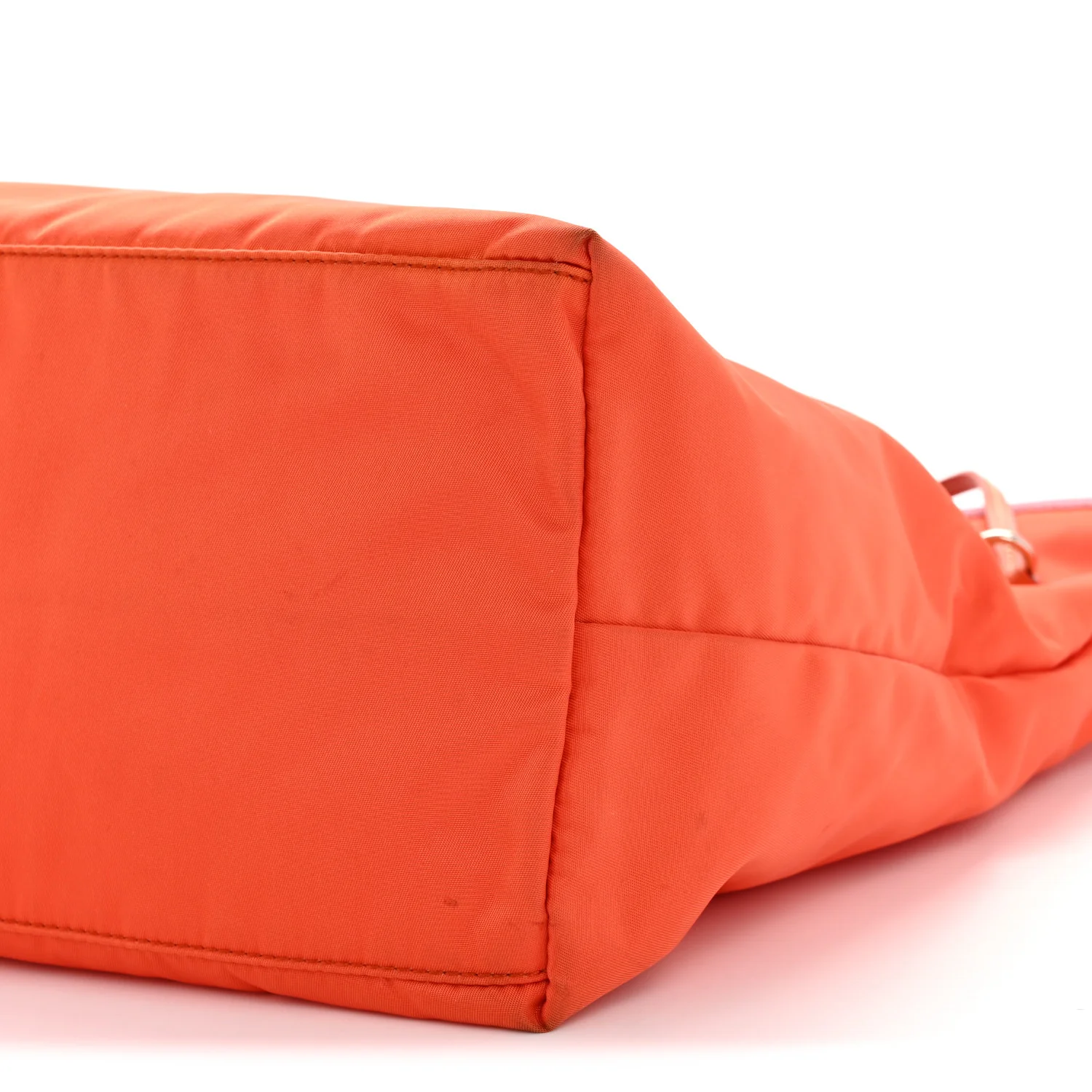Tessuto Nylon Saffiano Tote Papaya Ibisco - Top Club