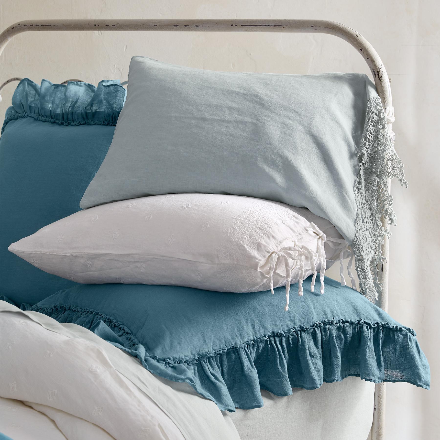 Gossamer Linen Ruffle Sham - Sundance Living