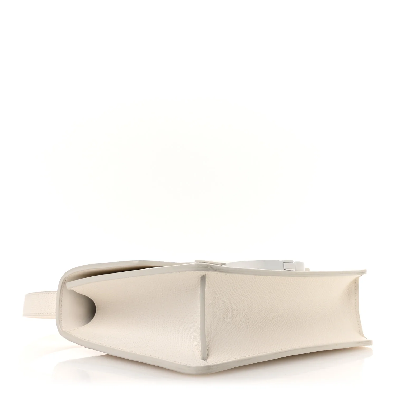 Ultra Matte Grained Calfskin 30 Montaigne Flap Bag White - Top Club