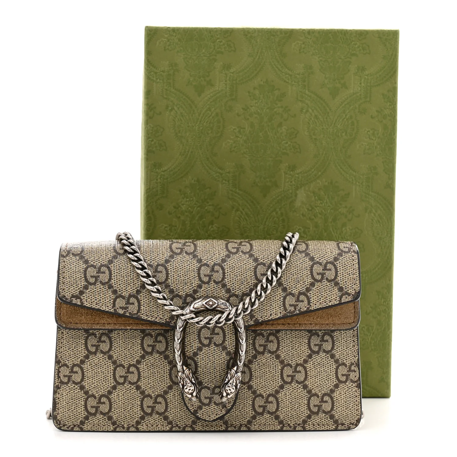 GG Supreme Monogram Super Mini Dionysus Shoulder Bag Taupe - Top Club
