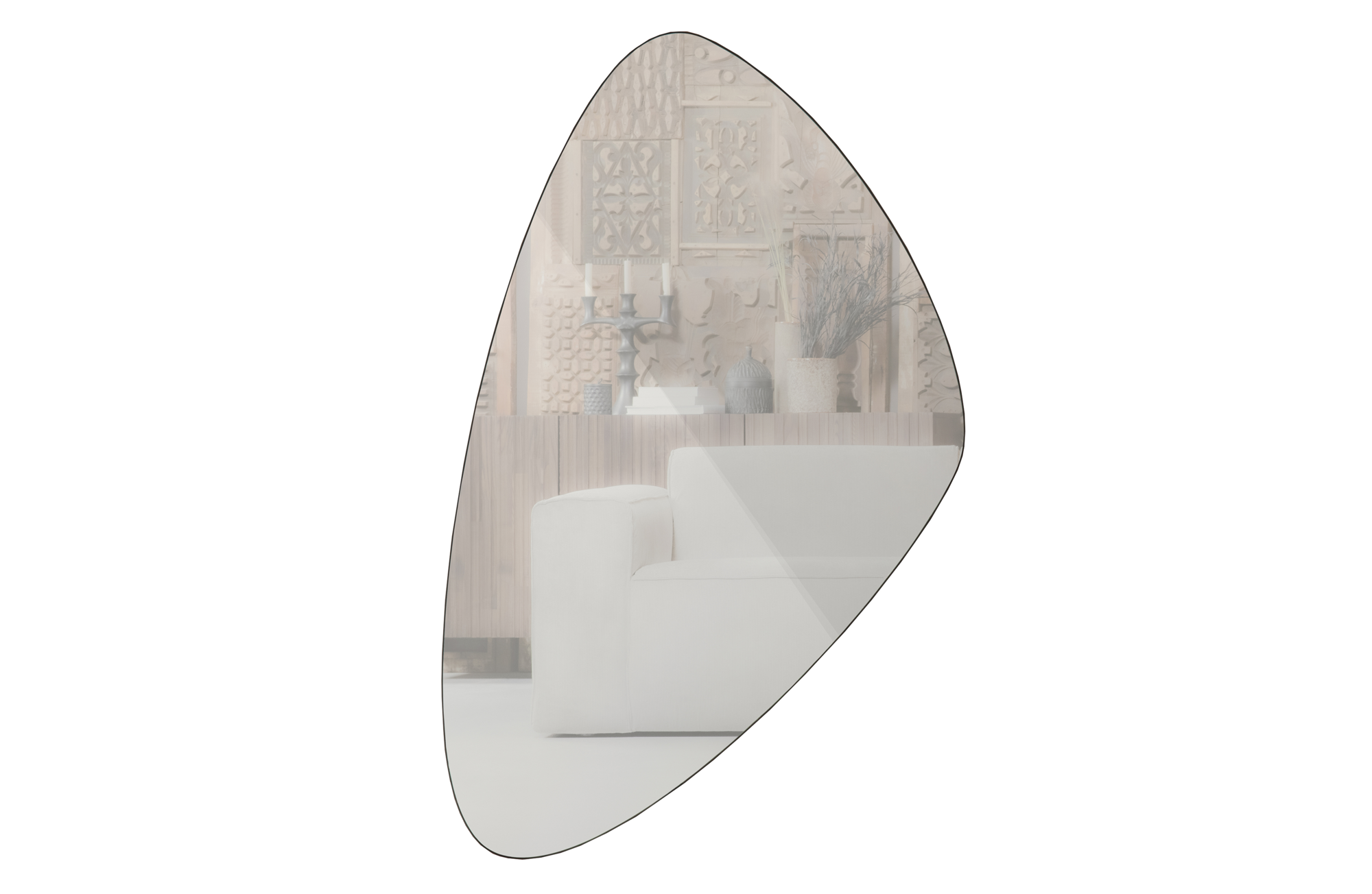 Spiegel Philou 80x50cm - Zwart