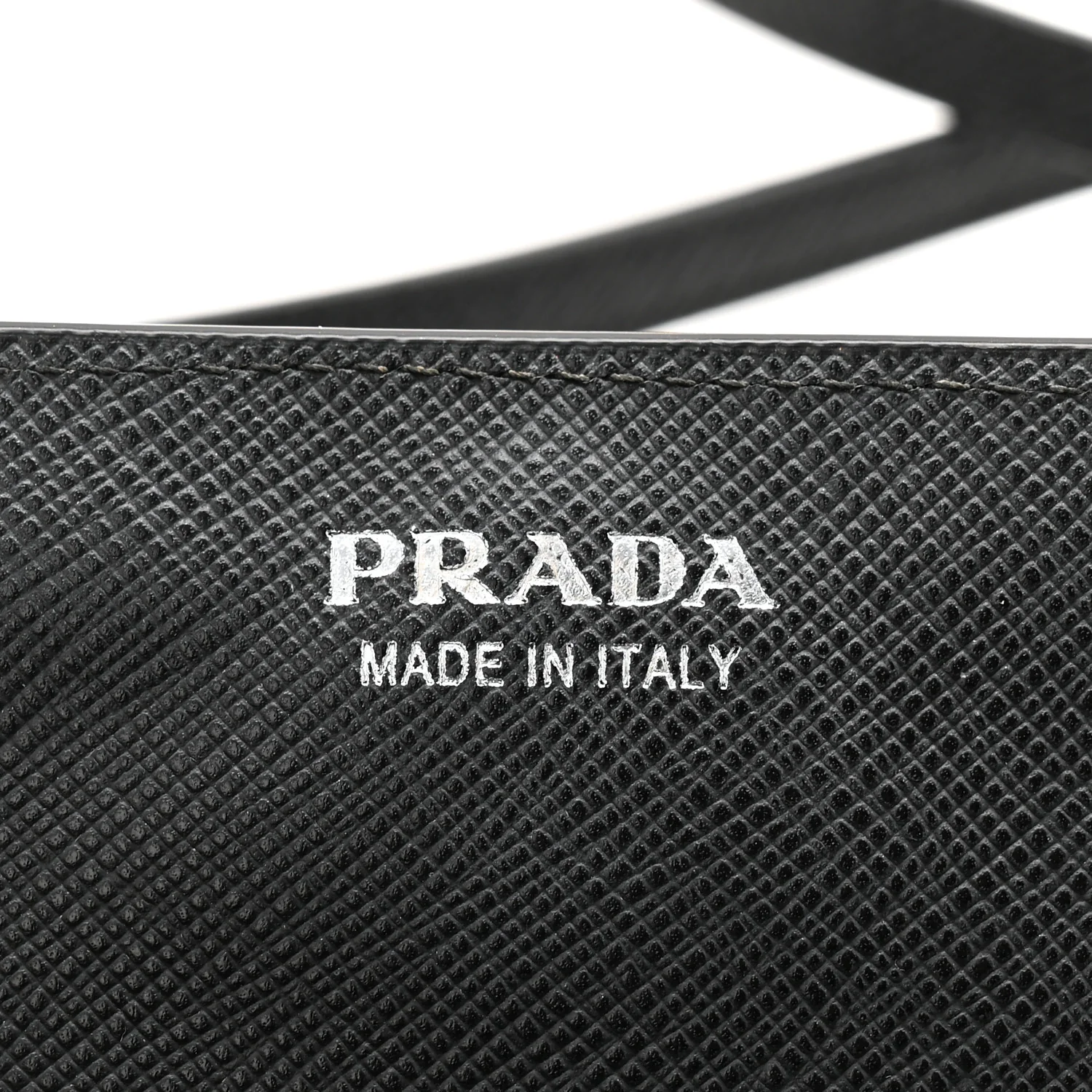 Saffiano Metal Flap Wallet With Strap Black - Top Club