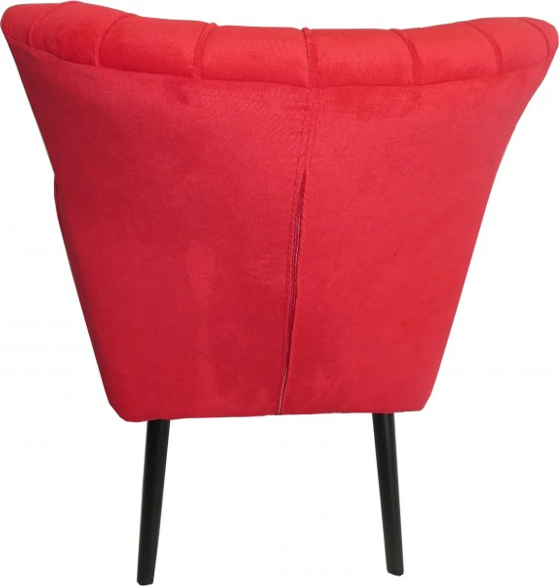 Retro salon armchair red / black - cocktail chair 60s chair